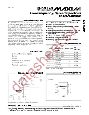 DS1090U-16+ datasheet  